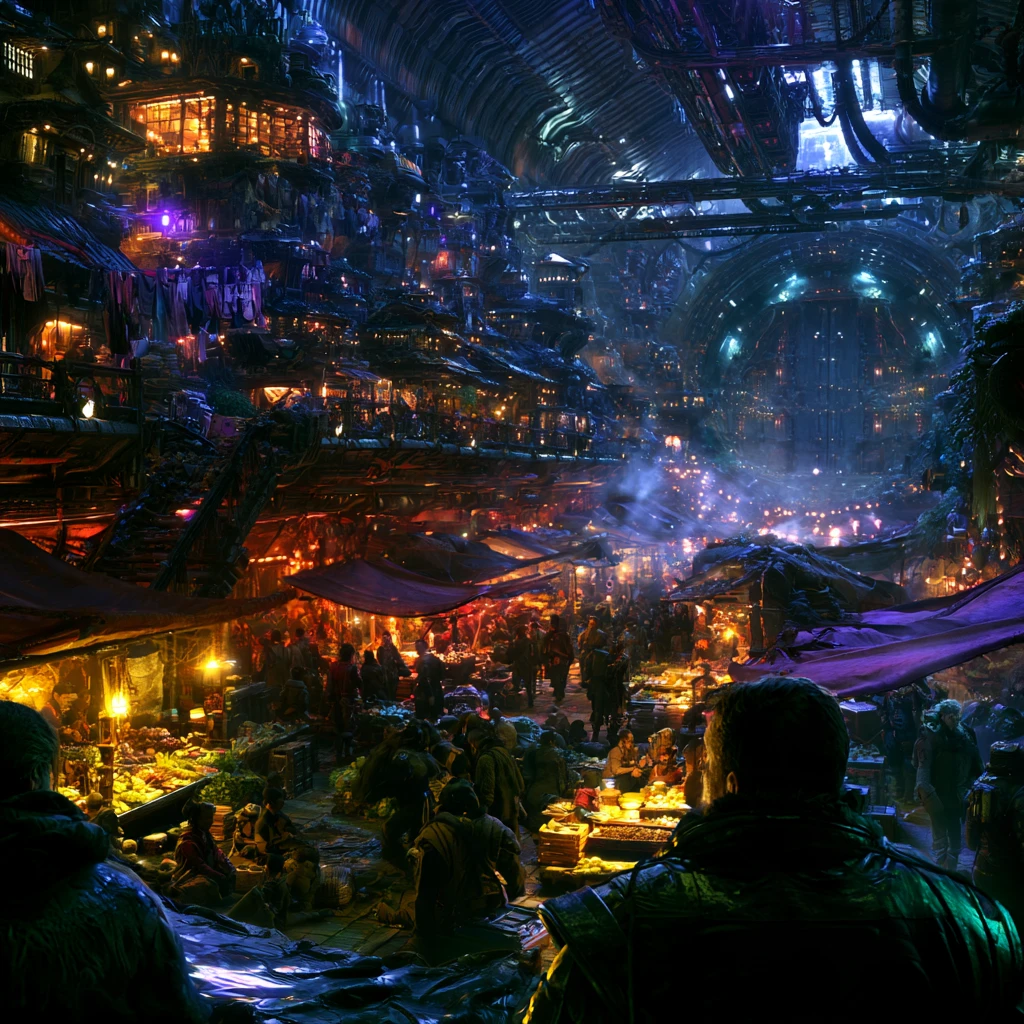 Stem-Side Markets — the Bay Floor at night